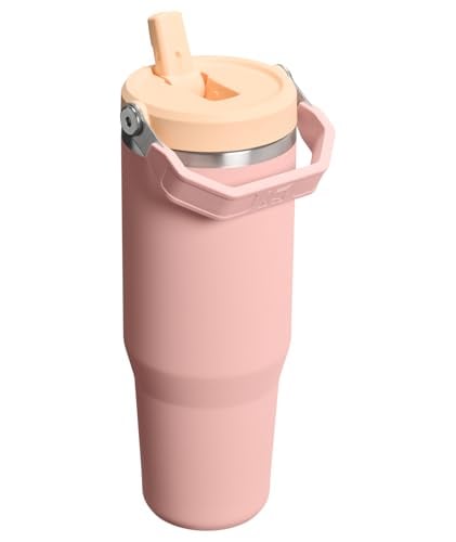 STANLEY ICEFLOW 20 VASO CON PAJILLA ABATIBLE CON ASA 30 ONZAS TAPA GIRATORIA Y POPOTE ABATIBLE BOTELLA DE AGUA RESISTENTE - 3
