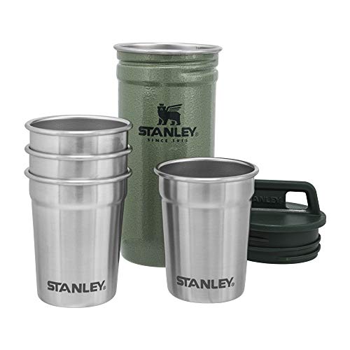 STANLEY ADVENTURE PREPARTY JUEGO DE VASOS DE CHUPITO APILABLES 4 VASOS DE CHUPITO EN ESTUCHE DE TRANSPORTE DE VIAJE VASOS - 1