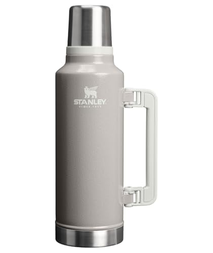 STANLEY CLASSIC LEGENDARY VACUUM BOTTLE 2 QT WIDE MOUTH WITH LEAKPROOF CUP LID KEEP DRINKS HOT OR COLD PACKABLE FOR TRAVEL - 1