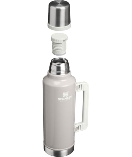 STANLEY CLASSIC LEGENDARY VACUUM BOTTLE 2 QT WIDE MOUTH WITH LEAKPROOF CUP LID KEEP DRINKS HOT OR COLD PACKABLE FOR TRAVEL - 2