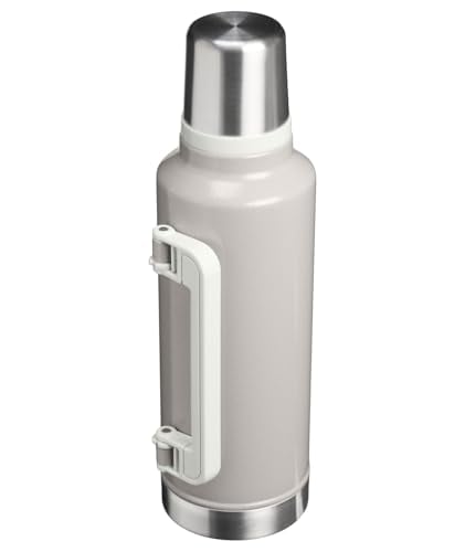 STANLEY CLASSIC LEGENDARY VACUUM BOTTLE 2 QT WIDE MOUTH WITH LEAKPROOF CUP LID KEEP DRINKS HOT OR COLD PACKABLE FOR TRAVEL - 3