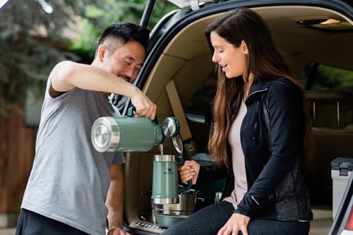 STANLEY JARRA CLÁSICA DE FÁCIL VERTIDO GROWLER DE 64 OZ MANTIENE LA CERVEZA FRÍA O EL CAFÉ CALIENTE TAPA CON REVESTIMIENTO - 6