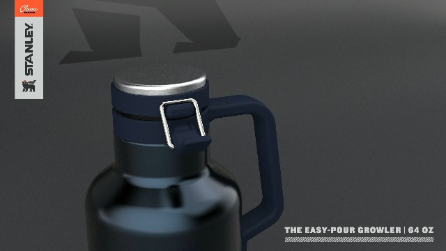 STANLEY JARRA CLÁSICA DE FÁCIL VERTIDO GROWLER DE 64 OZ MANTIENE LA CERVEZA FRÍA O EL CAFÉ CALIENTE TAPA CON REVESTIMIENTO - 7