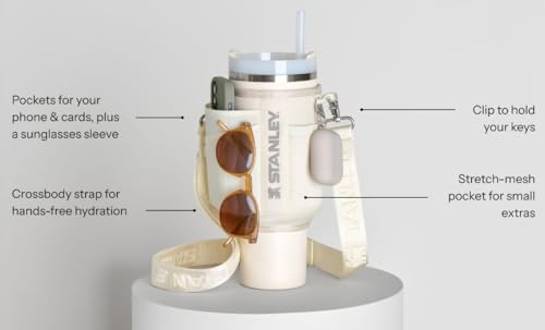 STANLEY ALL DAY QUENCHER CARRY ALL PARA RECIPIENTE DE 40 OZ CON ASA BOLSA CRUZADA CON BOLSILLO PARA TELÉFONO FUNDA PARA TARJETAS - 5