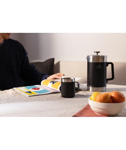 STANLEY CAFETERA CLÁSICA DE PRENSA FRANCESA QUE SE MANTIENE CALIENTE 48 ONZAS INFUSIÓN DE 5 MINUTOS 4 HORAS DE CALOR FILTRO - 4