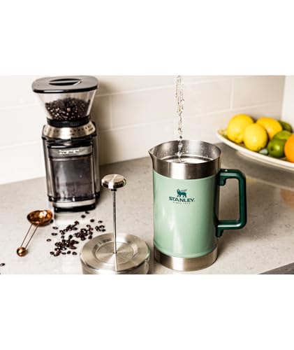 STANLEY CAFETERA CLÁSICA DE PRENSA FRANCESA QUE SE MANTIENE CALIENTE 48 ONZAS INFUSIÓN DE 5 MINUTOS 4 HORAS DE CALOR FILTRO - 6