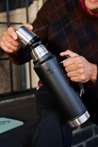 STANLEY BOTELLA CLÁSICA LEGENDARIA AL VACÍO DE 11 CUARTO DE GALÓN BOCA ANCHA CON TAPA DE TAZA A PRUEBA DE FUGAS MANTIENE - 5