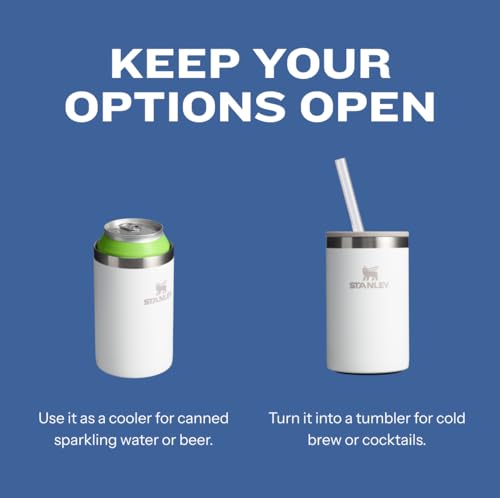 STANLEY EVERYDAY CAN COOLER CUP VASO TÉRMICO DE 10 ONZAS PARA CERVEZA SELTZERS REFRESCOS Y BEBIDAS ENERGÉTICAS SE DOBLA COMO - 4