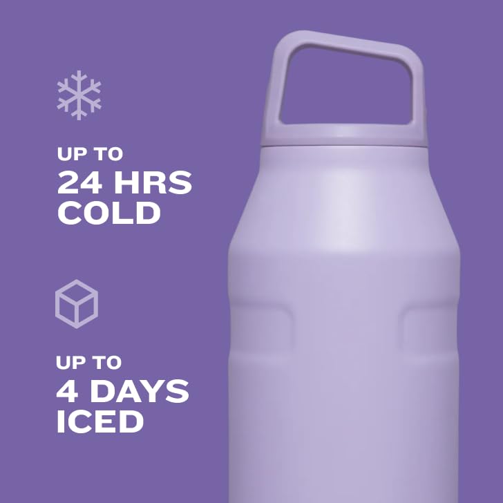 BOTELLA STANLEY ICEFLOW CON TAPA Y PARA LLEVAR BOCA ANCHA CON TAPA DE ROSCA LIGERA Y A PRUEBA DE FUGAS PARA VIAJES Y DEPORTES - 5