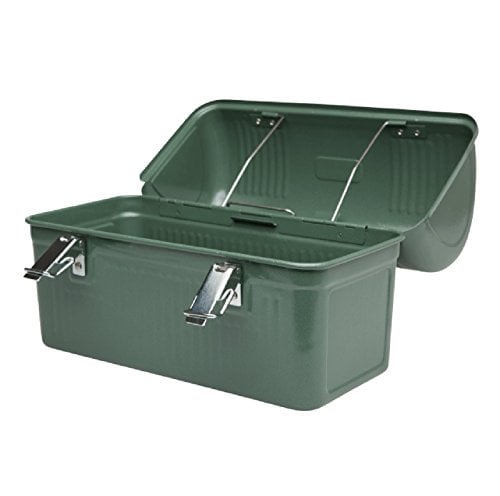 CAJA DE ALMUERZO CLÁSICA STANLEY 10 QT CAJA DE ALMUERZO VINTAGE DE METAL CONTENEDOR DE COMIDA DURADERO CON ASA Y CIERRE ALMACENA - 4