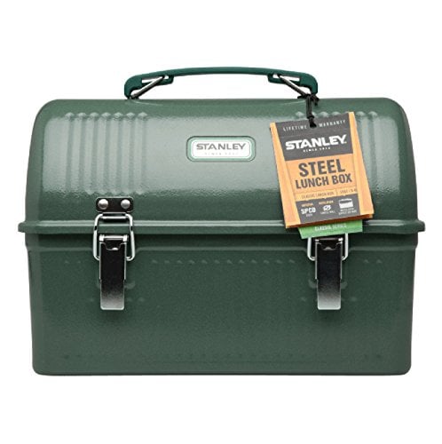 CAJA DE ALMUERZO CLÁSICA STANLEY 10 QT CAJA DE ALMUERZO VINTAGE DE METAL CONTENEDOR DE COMIDA DURADERO CON ASA Y CIERRE ALMACENA - 5