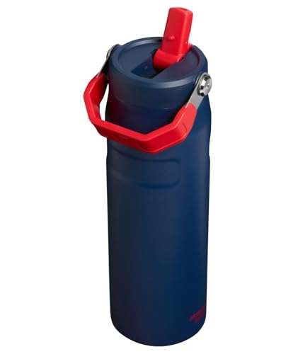 STANLEY ICEFLOW BOTELLA DE AGUA CON PAJILLA ABATIBLE 20 24 ONZAS POPOTE INTEGRADO CON APERTURA MÁS GRANDE LIGERA Y RESISTENTE - 2