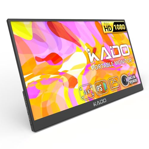KADO MONITOR PORTÁTIL 156 PULGADAS FHD 1920X1080 USBC HDMI IPS PANTALLA 45W REVERSE CHARGING GAMING MONITOR BUILTIN SPEAKERS - 1