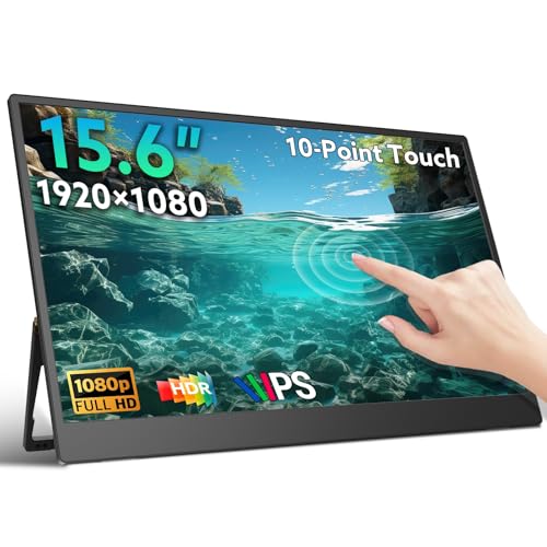 MONITOR PORTÁTIL DE 156 PULGADAS FHD 1080P USBC HDMI PANTALLA DE JUEGOS ULTRADELGADA ALTAVOCES DE SOPORTE INTEGRADOS HDR IPS - 1