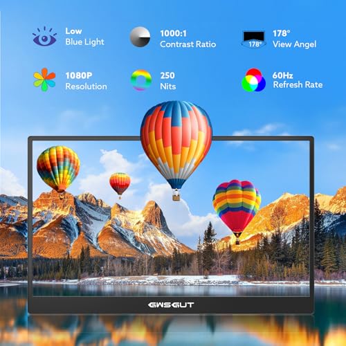 MONITOR PORTÁTIL DE 156 PULGADAS FHD 1080P USBC HDMI PANTALLA DE JUEGOS ULTRADELGADA ALTAVOCES DE SOPORTE INTEGRADOS HDR IPS - 3