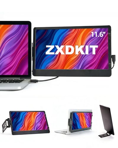 EXTENSOR DE PANTALLA PARA PORTÁTIL EXTENSOR DE MONITOR DUAL HD IPS DE 116 PULGADAS ROTACIÓN DE 360 SOPORTE AJUSTABLE 12 LIBRAS - 2