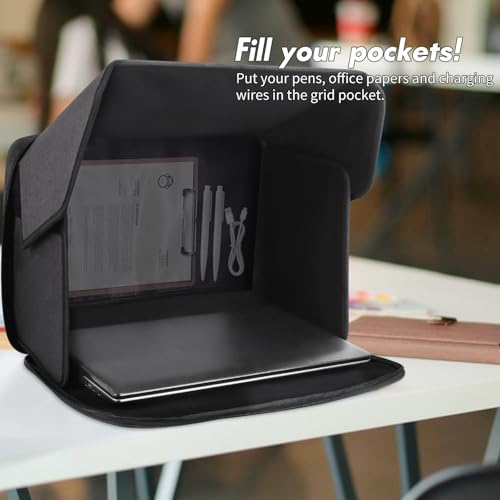 PARASOL PARA LAPTOP PROTECTOR CONTRA DESLUMBRAMIENTO PARA LAPTOP PANTALLA DE PRIVACIDAD BOLSA PARA TRABAJAR AL AIRE LIBRE - 5