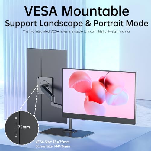 VISIONOWL MONITOR PORTÁTIL DE 156 PULGADAS 1080P FHD 85X25 SRGB SEGUNDA PANTALLA USBC HDMI HDR FREESYNC MONITOR DE VIAJE - 4