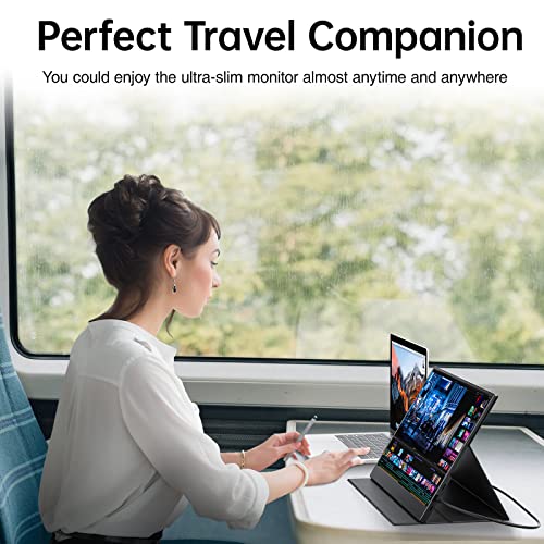 VISIONOWL MONITOR PORTÁTIL DE 156 PULGADAS 1080P FHD 85X25 SRGB SEGUNDA PANTALLA USBC HDMI HDR FREESYNC MONITOR DE VIAJE - 7