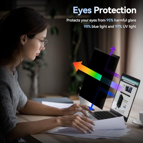 PANTALLA MAGNÉTICA DE PRIVACIDAD PARA LAPTOP DE 14 PULGADAS PARA MONITOR DE COMPUTADORA 169 PROTECTOR DE FILTRO DE LUZ AZUL - 5