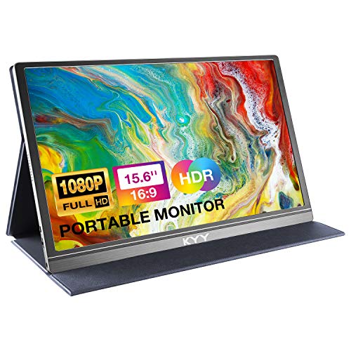 KYY MONITOR PORTÁTIL DE 156 PULGADAS 1080P FHD USBC PANTALLA DE COMPUTADORA HDMI HDR IPS MONITOR DE JUEGOS CON CUBIERTA - 2