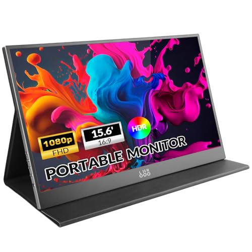 LR MONITOR PORTÁTIL 156 PULGADAS 1080P FHD ULTRA DELGADO MONITOR DE VIAJE USBC HDMI SEGUNDA PANTALLA EXTERNA PARA LAPTOP MACBOOK - 1
