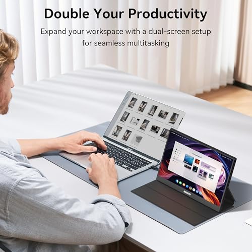 BENFEI MONITOR PORTÁTIL DE 156 PULGADAS PANTALLA FHD 1080P HDMI USBC PARA JUEGOS PANTALLA IPS HDR ULTRADELGADA CON CUBIERTA - 4