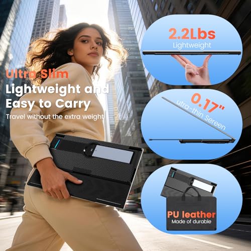 SMISEACOW LAPTOP SCREEN EXTENDER 156 FOR 13173 LAPTOPS PORTABLE DUAL MONITOR FOR LAPTOP ULTRASLIM CLAMPON VERTICAL DUAL IPS - 7