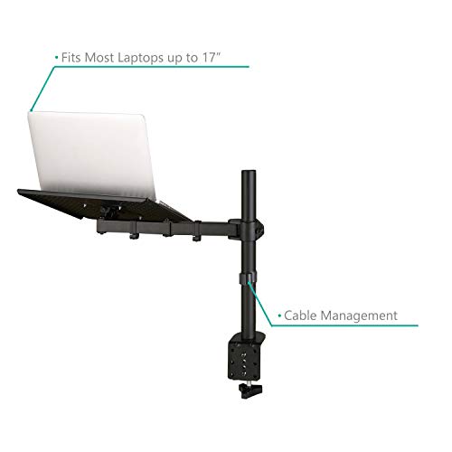 WALI BANDEJA PARA PORTÁTIL CON SOPORTE DE ESCRITORIO PARA NOTEBOOK DE 17 PULGADAS BRAZO PARA PORTÁTIL TOTALMENTE AJUSTABLE HASTA - 5