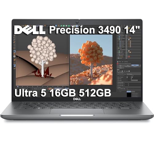 LAPTOP DELL PRECISION 3490 CON ESTACIÓN DE TRABAJO MÓVIL AI 14 PULGADAS FHD INTEL 14CORE ULTRA 5 135H I71355U 16 GB DDR5 RAM 512 - 1