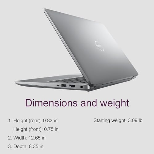 LAPTOP DELL PRECISION 3490 CON ESTACIÓN DE TRABAJO MÓVIL AI 14 PULGADAS FHD INTEL 14CORE ULTRA 5 135H I71355U 16 GB DDR5 RAM 512 - 4