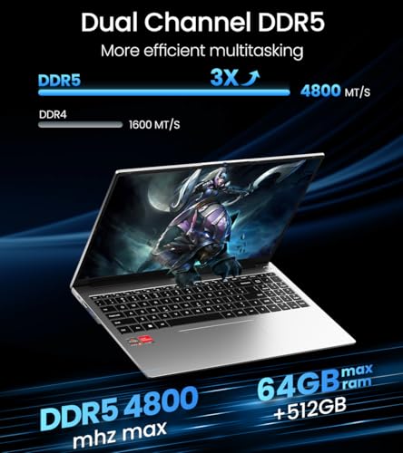 PORTÁTIL PARA JUEGOS AMD RYZEN 9 6900HX 49GHZ 8C 16T GRÁFICOS AMD RADEON 680M 1050TI COMPUTADORA DE 16 PULGADAS FHD 16 GB RAM - 6
