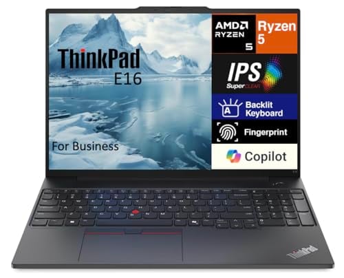 LENOVO THINKPAD E16 GEN 1 LAPTOP EMPRESARIAL DE 160 PULGADAS PANTALLA WUXGA IPS DE 300 NITS AMD RYZEN 5 7530U 6CORE 200GHZ 16GB - 3