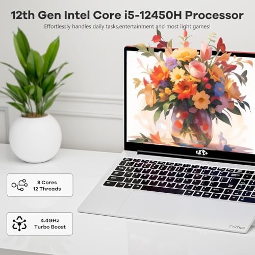 NIMO COMPUTADORA PORTÁTIL FHDIPS DE 156 INTEL I512450H 8 NÚCLEOS 16 GB DE RAM 1 TB SSD BEAT I711800H HASTA 44 GHZ TECLADO - 2