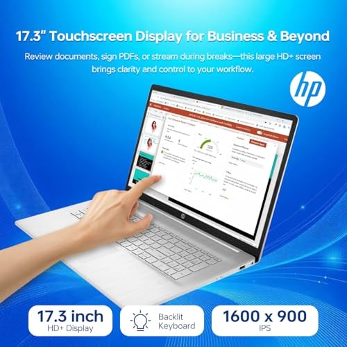 LAPTOP HP ESSENTIAL 2025 PARA NEGOCIOS PANTALLA TÁCTIL HD DE 173 PROCESADOR INTEL CORE I51334U 32 GB RAM 1 TB SSD WIFI 6 W11 PRO - 4