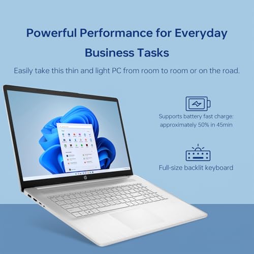 LAPTOP HP ESSENTIAL 2025 PARA NEGOCIOS PANTALLA TÁCTIL HD DE 173 PROCESADOR INTEL CORE I51334U 32 GB RAM 1 TB SSD WIFI 6 W11 PRO - 7
