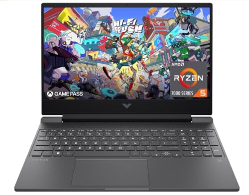 PORTÁTIL PARA GAMING HP VICTUS DE 156 PULGADAS FHD A 144HZ AMD RYZEN 5 7535HS 16 GB DDR5 RAM SSD DE 512 GB AMD RADEON RX 6550M - 1