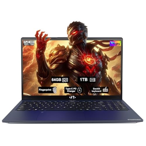 NIMO COMPUTADORA PORTÁTIL IPS FHD DE 156 PULGADAS AMD RYZEN 5 6600H 6 NÚCLEOS 660M GPU 64 GB DDR5 RAM 1 TB SSD BEAT I71165G7 - 1