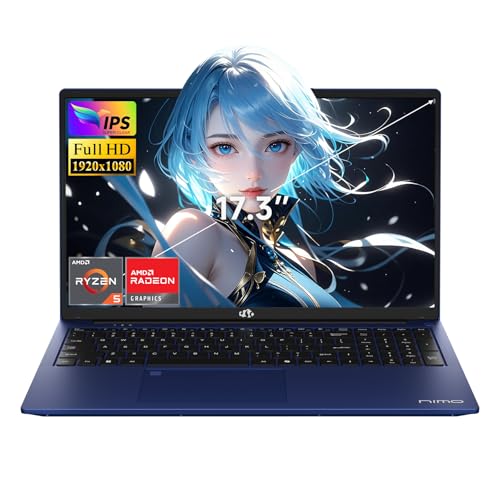 NIMO 173 FHD GAMING LAPTOP AMD RYZEN 5 6600H BEAT I71165G7 6CORE UP TO 45GHZ 16GB DDR5 RAM 512GB SSD RADEON 660M GRAPHICS - 1