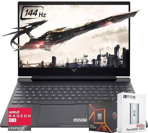 HP 2024 VICTUS 156 PULGADAS 144HZ FHD GAMING LAPTOP 6CORE AMD RYZEN 5 7535HS I711800H RADEON RX 6550M RTX3050 RETROILUMINADO KB - 1