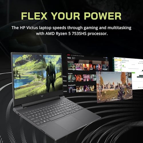 HP 2024 VICTUS 156 PULGADAS 144HZ FHD GAMING LAPTOP 6CORE AMD RYZEN 5 7535HS I711800H RADEON RX 6550M RTX3050 RETROILUMINADO KB - 2