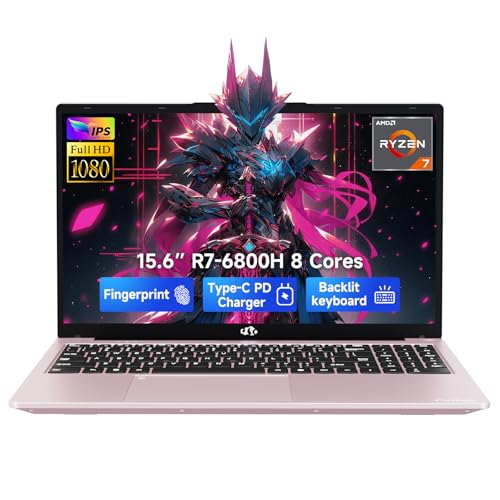NIMO 156 IPS FHD GAMING LAPTOP 8 CORES AMD RYZEN 7 6800H 16GB DDR5 RAM 1TB SSD BEAT I712700H UP TO 47GHZ AMD RADEON 680M GPU - 1