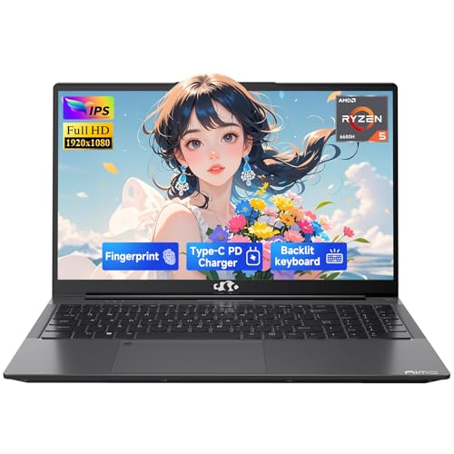 NIMO COMPUTADORA PORTÁTIL IPS FHD DE 156 PULGADAS AMD RYZEN 5 6600H 6 NÚCLEOS 32 GB DDR5 RAM 1 TB SSD BEAT I71165G7 HASTA 45 GHZ - 1
