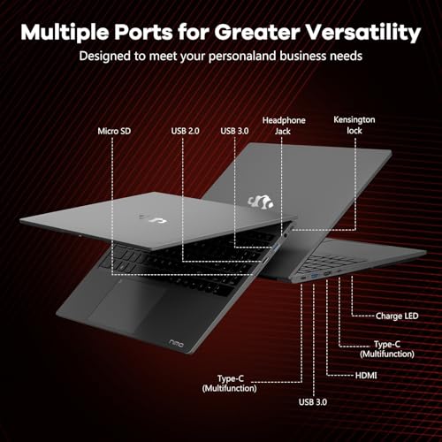 156 BUSINESS GAMINGLAPTOP 6CORES AMD RYZEN 5 6600H 660M 6NM GPU 16GB DDR5 1TB SSD BEAT I71165G7 HASTA 45GHZ 100W TIPOC FHD IPS - 6