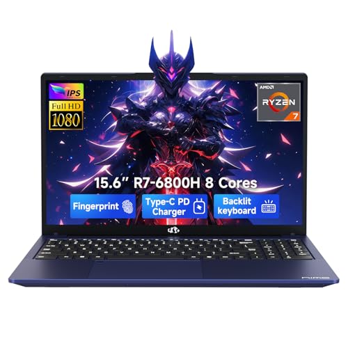 NIMO 156 IPS FHDGAMINGLAPTOP 8 CORES AMD RYZEN 7 6800H 32GB DDR5 RAM 1TB SSD BEAT I712700H UP TO 47GHZ AMD RADEON 680M - 1