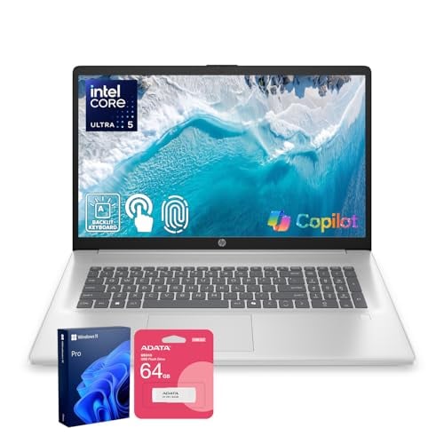 HP LAPTOP EMPRESARIAL PARA PROFESIONALES PANTALLA TÁCTIL DE 173 PULGADAS 1600 X 900 ULTRA 5 225U I71355U PARA MULTITAREA 32 GB - 1