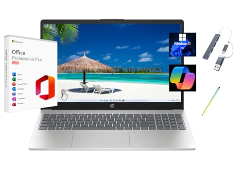 HP 2025 LAPTOP CON PANTALLA TÁCTIL HD DE 156 PULGADAS MICROSOFT OFFICE 2024 GRATUITO INTEL CORE I31315U 32 GB DE RAM SSD DE 1 TB - 1