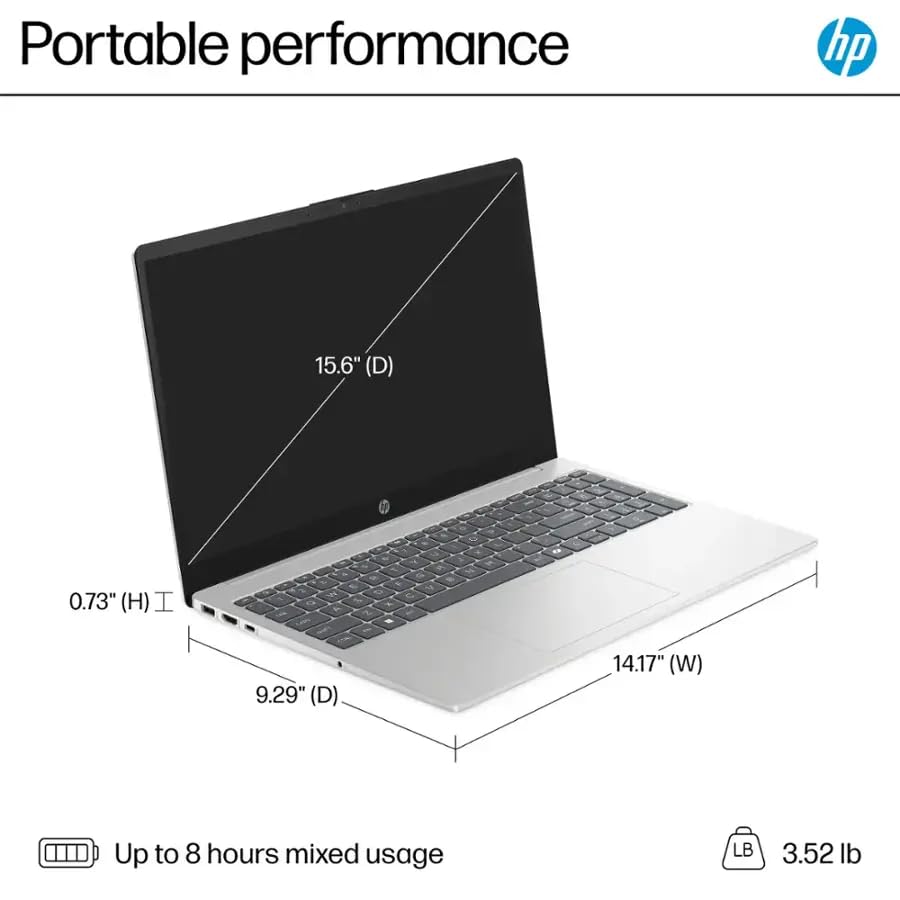 HP 2025 LAPTOP CON PANTALLA TÁCTIL HD DE 156 PULGADAS MICROSOFT OFFICE 2024 GRATUITO INTEL CORE I31315U 32 GB DE RAM SSD DE 1 TB - 2
