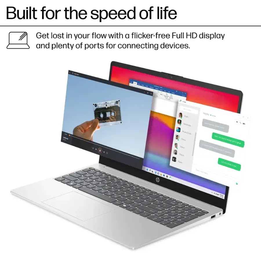 HP 2025 LAPTOP CON PANTALLA TÁCTIL HD DE 156 PULGADAS MICROSOFT OFFICE 2024 GRATUITO INTEL CORE I31315U 32 GB DE RAM SSD DE 1 TB - 5