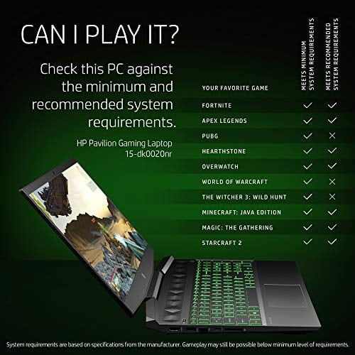 HP PAVILION GAMING MICROEDGE LAPTOP DE 156 PULGADAS PROCESADOR INTEL CORE I59300H NVIDIA GEFORCE GTX 1650 4 GB 8 GB SDRAM 256 GB - 3